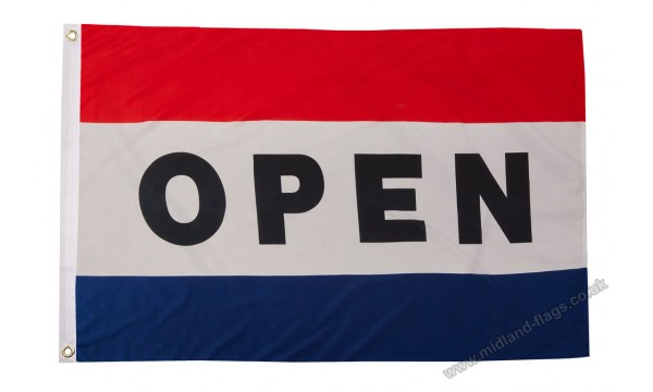 Open Flag (red,white,blue)